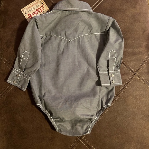 Rafter C onesie. Pearl snap. Infant boys. - Picture 4 of 7